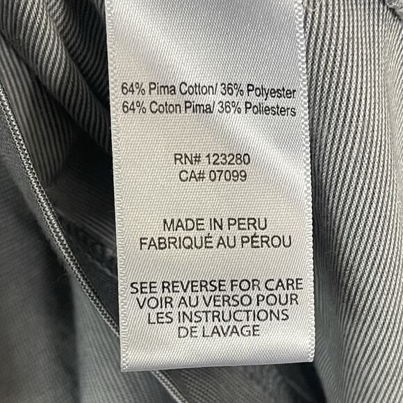 Travis Mathew Polo Shirt Mens XXL Gray Striped Golf Short Sleeve Performance - Picture 7 of 10